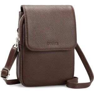 Genuine Leather Small Crossbody Bags for Women, Cell Phone Cross body Purse Bag
